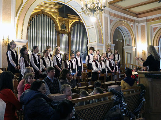 Фоторепортаж о Рождественском концерте в Московской центральной церкви ЕХБ