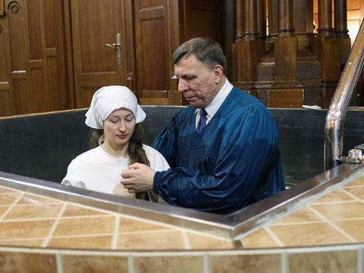 Крещение Московской центральной Церкви ЕХБ в праздник Крещения Господня