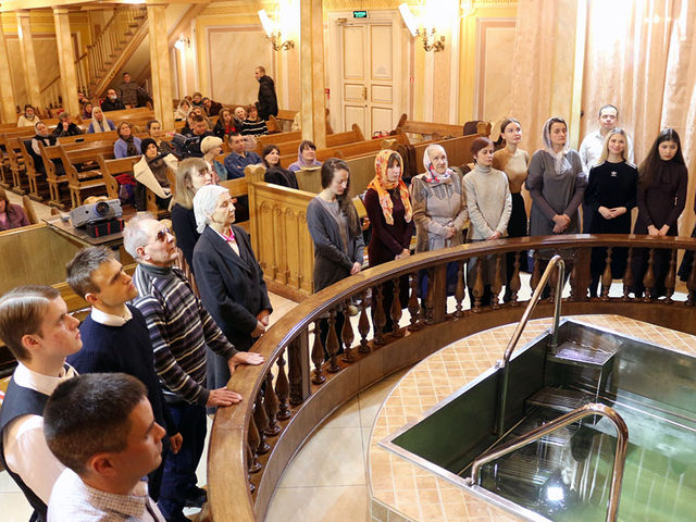 Baptisms at UECB Moscow Central Church on Epiphany Sunday