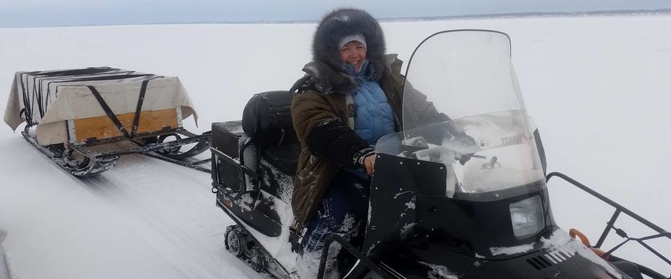Впервые проповедовать Евангелие жителям полуострова Таймыр на снегоходе отправилась женщина