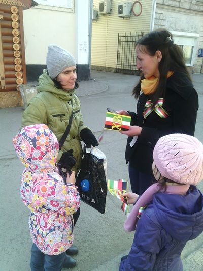 Всероссийская акция «Пасхальная ленточка» активно проходила в городах Сибири