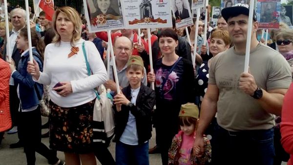 Три поколения семьи пастора Натальи Силенко участвовали в шествии «Бессмертного полка» в Ростове-на-Дону
