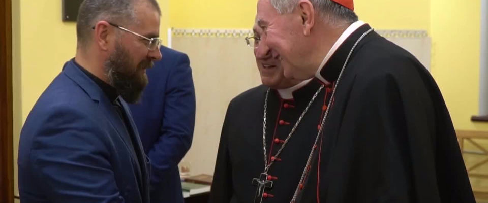 Епископ Константин Бендас поприветствовал кардинала Пьетро Паролина