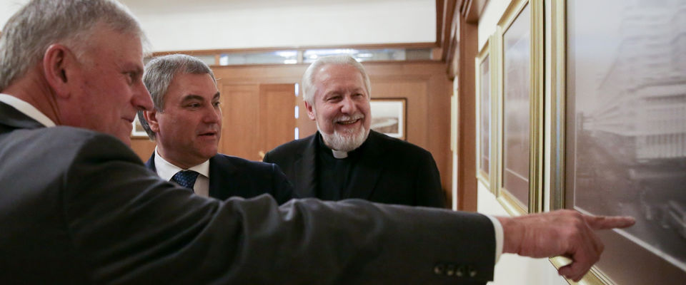 Епископ Сергей Ряховский встретился с председателем Госдумы Вячеславом Володиным