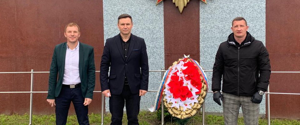 Пастор Виталий Любченко возложил венок к Мемориалу павшим в боях Великой Отечественной войны