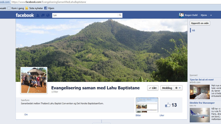 Lahu-baptistane på Facebook
