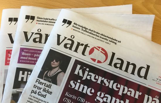 VEKST: Den nye sjefredaktøren i Vårt Land, Bjørn Kristoffer Bore, kjem til å fokusera på vekst for avisa ifølgje pressemeldinga. ARKIVFOTO: KPK