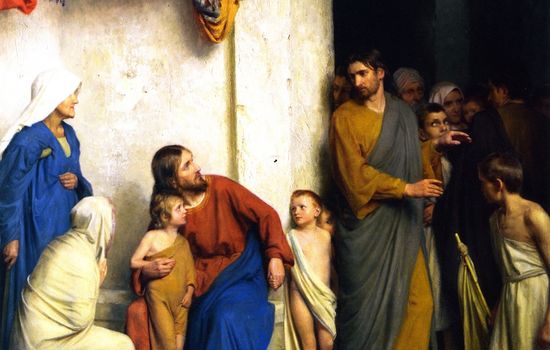 Jesus og barna av Carl Heinrich Bloch