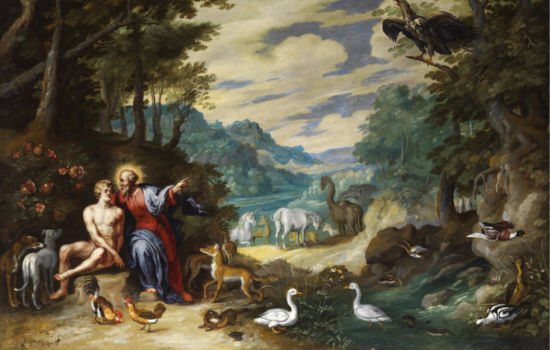 IKKE BOKSTAVELIG: Langt færre kristne leser skapelsesberetningen bokstavelig enn hva ateister tror. Her er Adams skapelse tolket av maleren Jan Brueghel den yngre (1601-1678). 