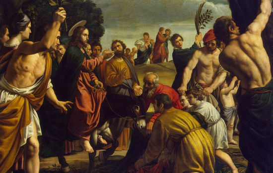 Entrada de Jesús en Jerusalén - Pedro de Orrente Jumilla - 1620