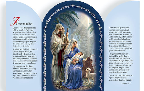 KORT: Bibelselskapet sprer det glade budskap via julekort som det er stort etterspørsel etter.  Foto: Det Norske Bibelselskap.