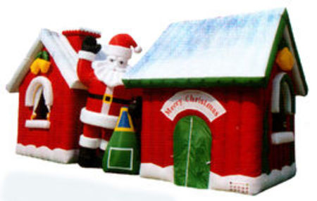 www.kinderattr.ru    Аттракцион Дом Деда Мороза для выдачи подарков