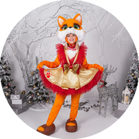 Ростовая кукла Лисичка — аренда и заказ костюма лисы