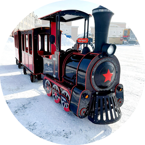 1 Новогодний безрельсовый паровозик