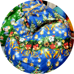 Мягкий пуф Праздничный