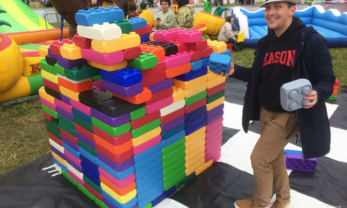 Игровая зона Киндер Город с Мега Лего на фестивале Нашествие-2017