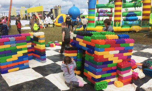 Игровая зона Киндер Город с Мега Лего на фестивале Нашествие-2017