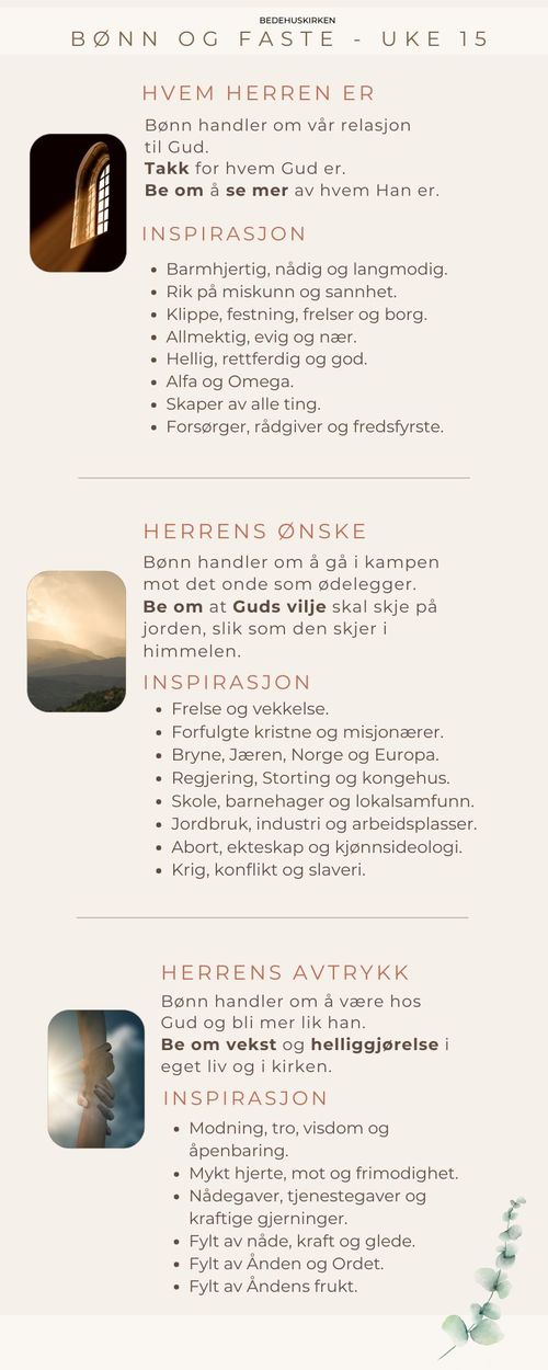 Bønn og faste uke