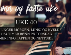 Bønn og faste uke i 40