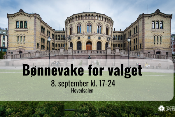 Bønnevake på Valgdagen – 8. september 2025