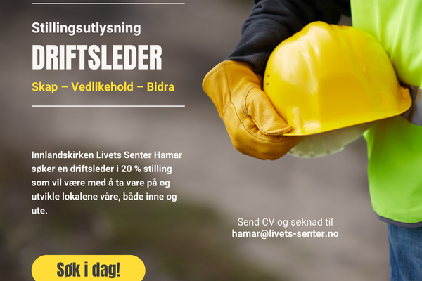 Er du vår neste driftsleder?