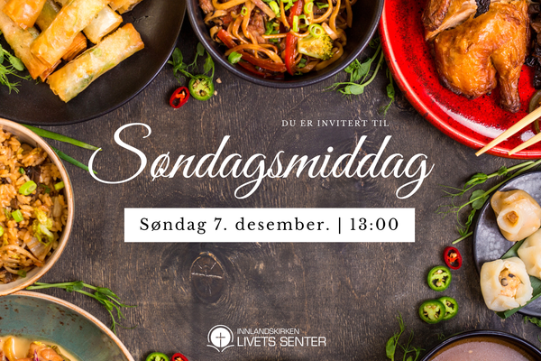 Velkommen til søndagsmiddag i kafeen!