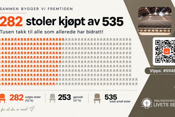 282 stoler er kjøpt av 535!