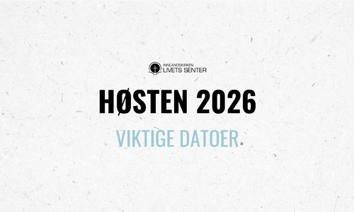 Viktige datoer høsten 2026