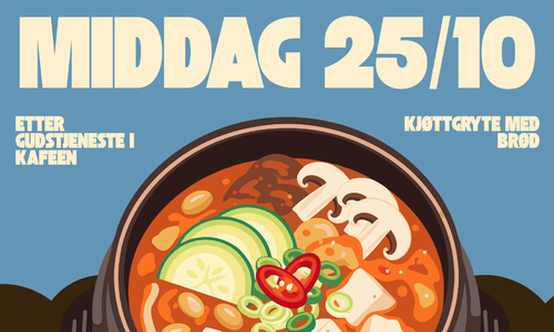Middag i kirkekafeen 25. oktober