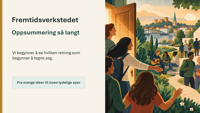 Fremtidsverkstedet: Fra mange ideer til noen tydelige spor