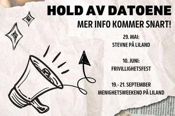 Datoer verdt å merke seg!