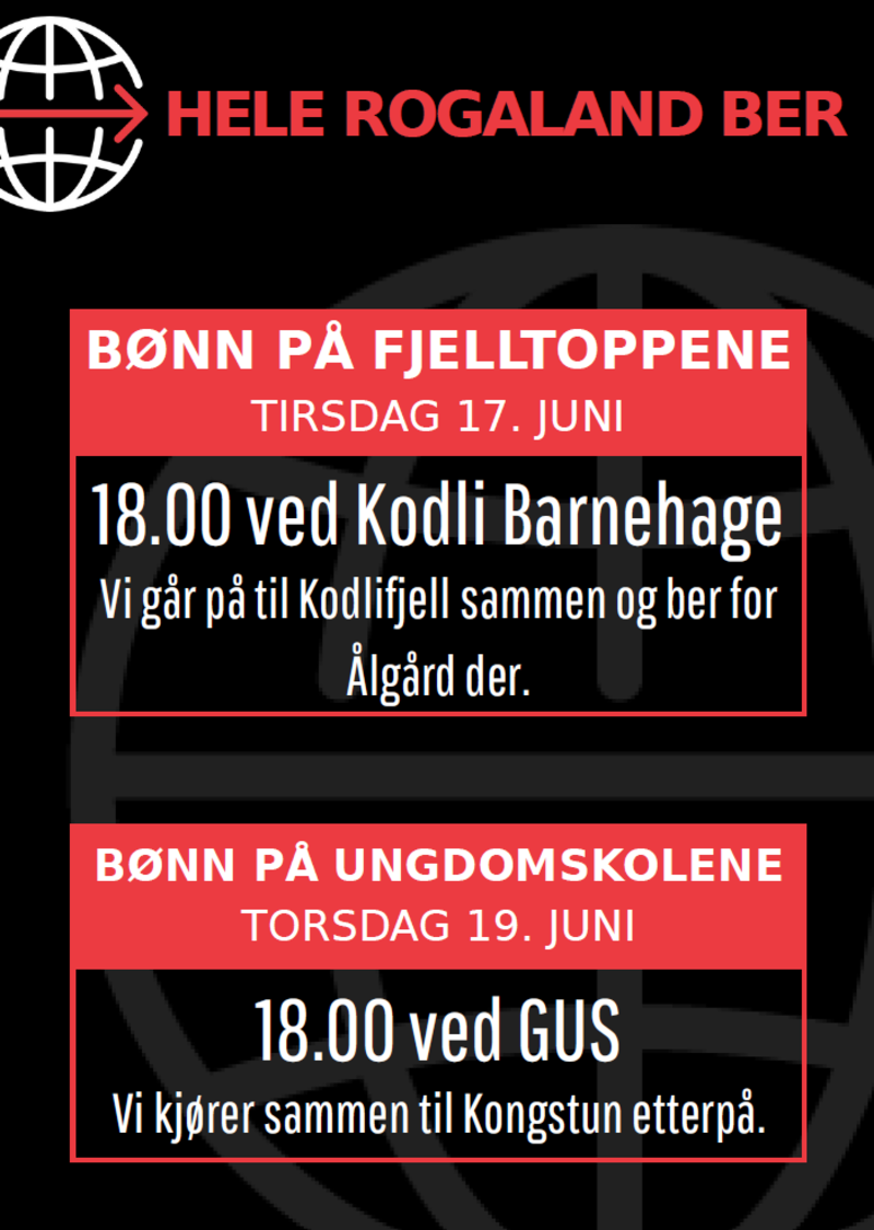 Hele Rogaland ber