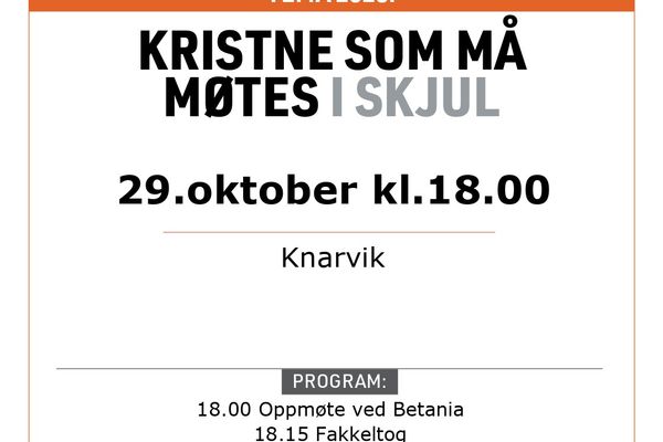 Fakkeltog Knarvik tors 29.10.26 kl 1800