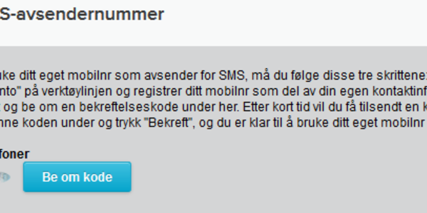 Oppsett av sms fra medlem.baptist.no