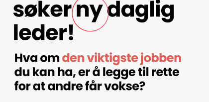 Ung baptist søker ny daglig leder Ung baptist søker ny daglig leder