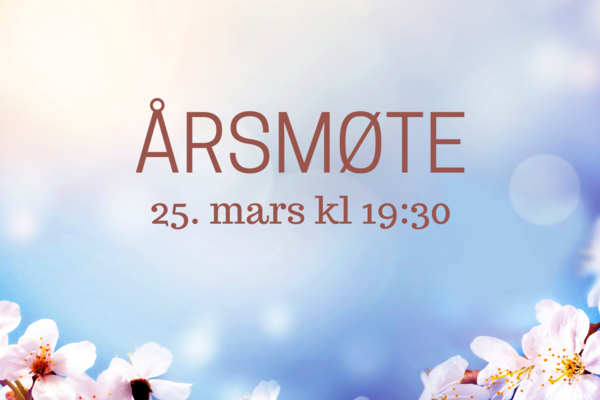 Årsmøte 25. mars