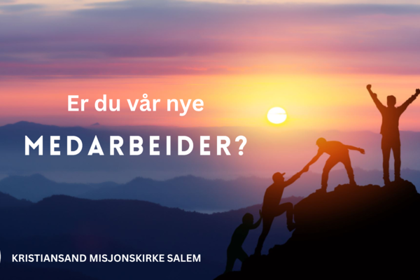 Vi søker ny Barnekirkeleder og ny Ungdomsarbeider