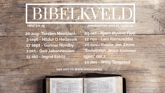 Bibelkvelder høsten 2025