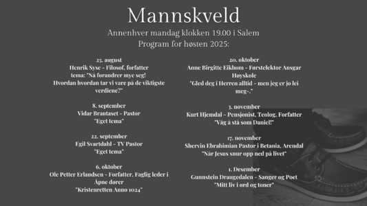 Mannskveld høsten 2025