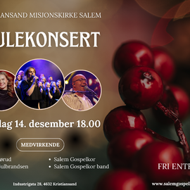 Julekonsert med Salem Gospelkor med gjester