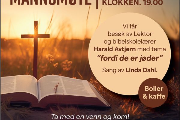 Endelig Mannsmøte igjen! Ta med en venn og kom mandag 16. mars!