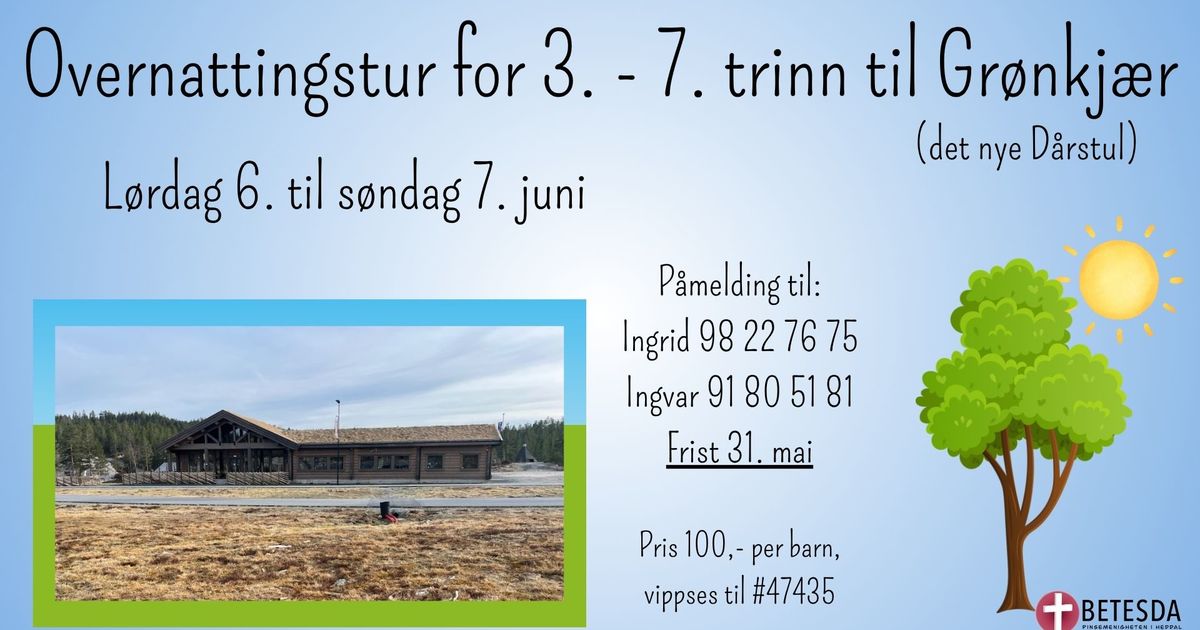 Overnattingstur til Grønkjær