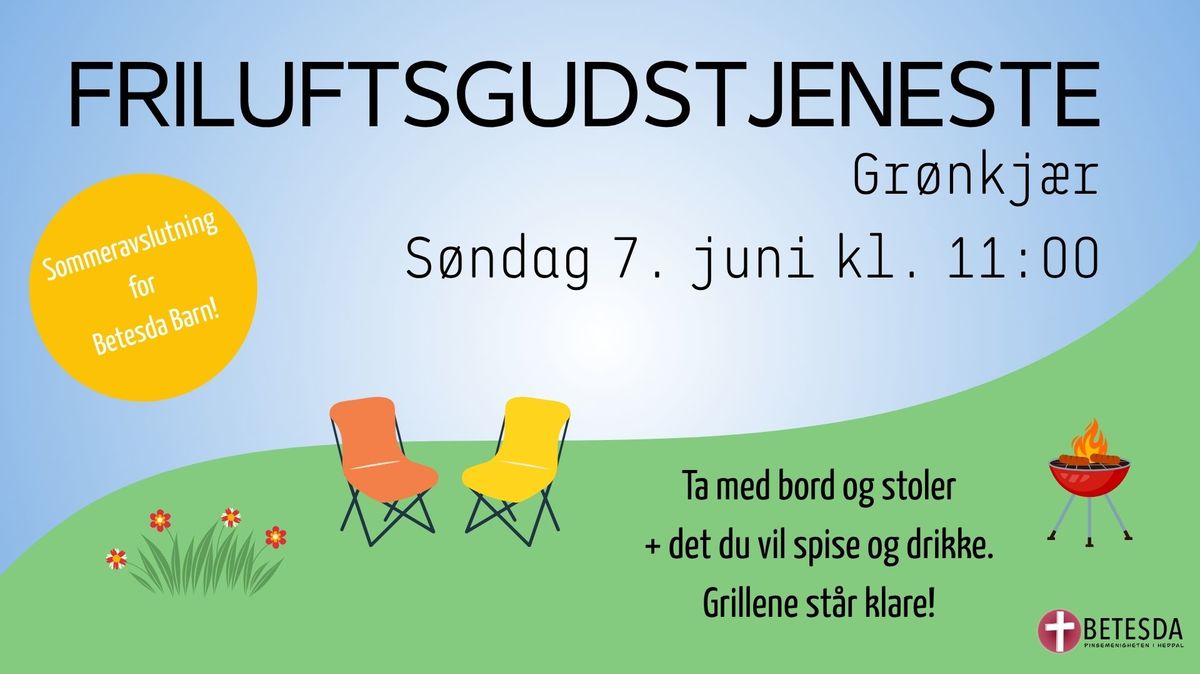Friluftsgudstjeneste på Grønkjær