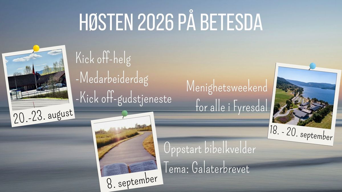 Høsten 2026 - en sniktitt