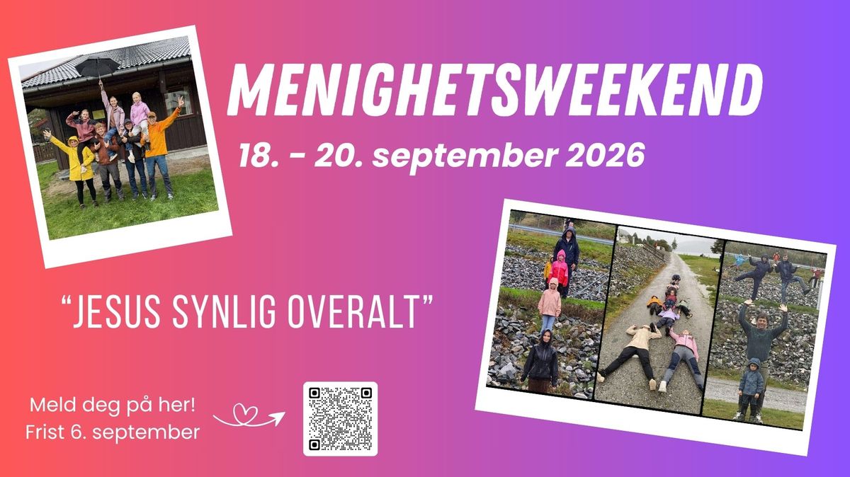 Menighetsweekend 19.-21. september