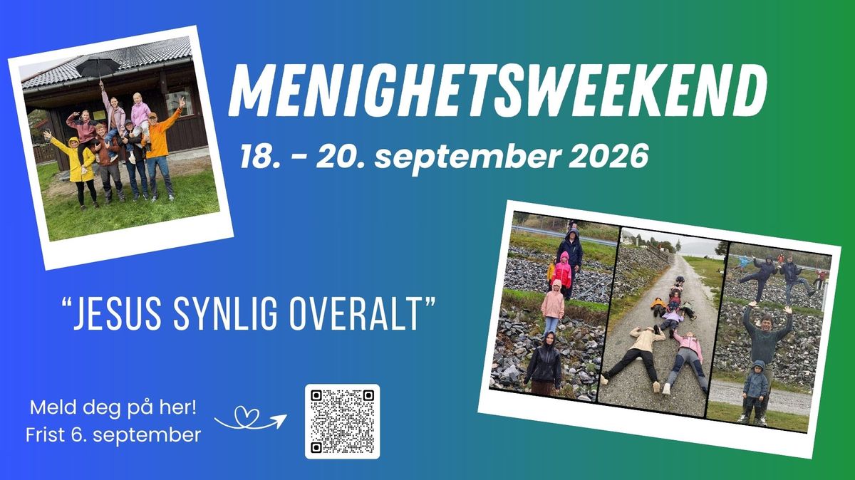 Menighetsweekend 19.-21. september