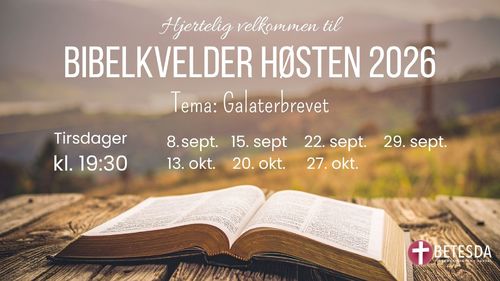 Bibelkvelder høsten 2026
