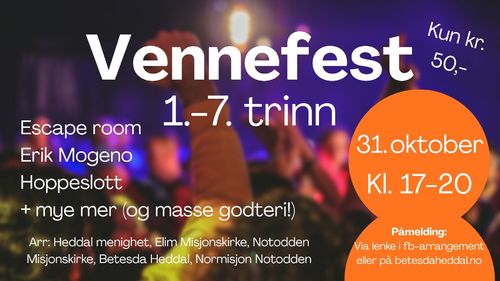Påmelding Vennefest 2026