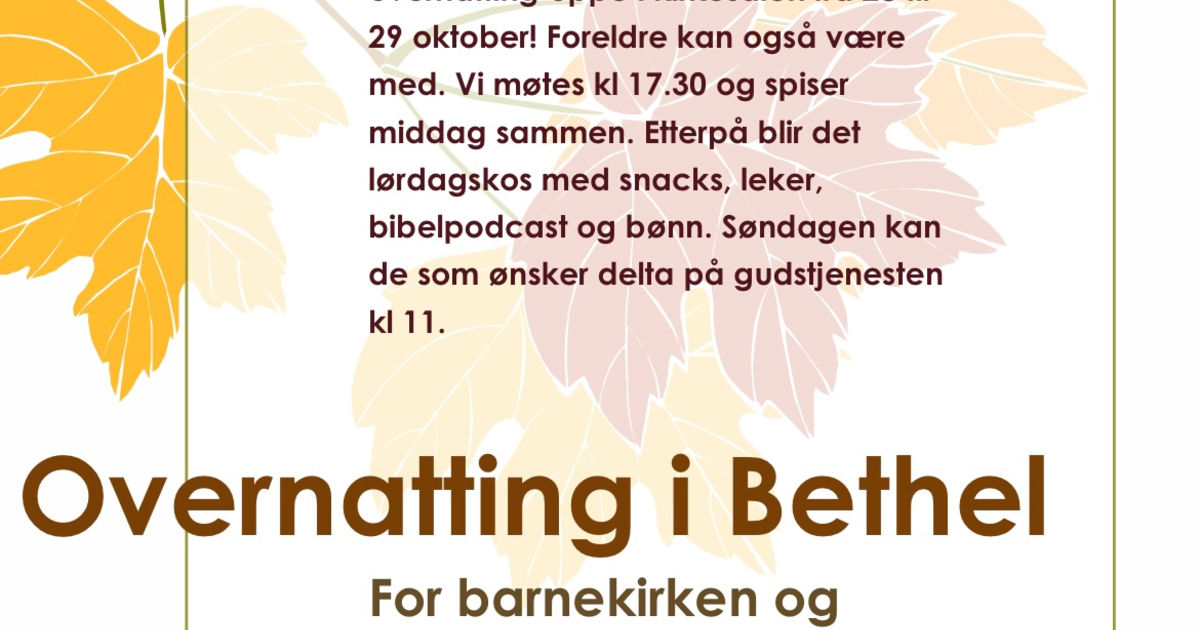Overnatting i Bethel