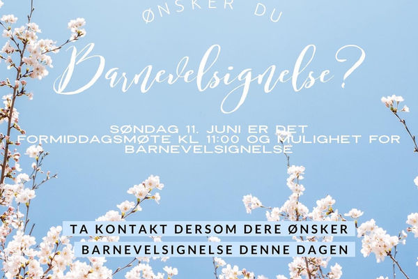 Ønsker dere barnevelsignelse?